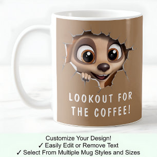 Caneca De Café Suricata Em Uma Caneca! Novidade Para Amantes De S