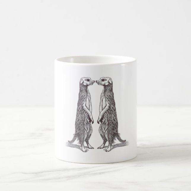 CANECA DE CAFÉ SURICATA LOVE. MEERKAT LOVE.  (Centro)