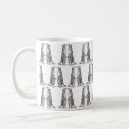 CANECA DE CAFÉ SURICATA. MEERKAT. - PATTERN