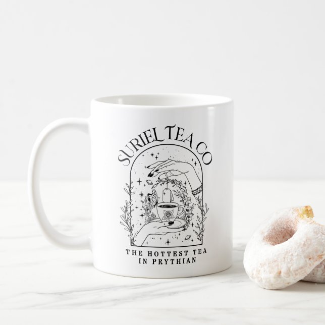 Caneca De Café Suriel Tea Co Company ACOTAR Velaris 3WH1 (Com Donut)