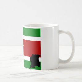 Caneca De Café surinaamse vlag + land
