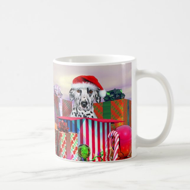 Caneca De Café Surpresa de Natal Dalmácia (Direita)