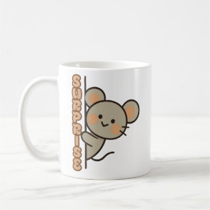 Caneca de Café Surpresa de Rato Fofo Kawaii