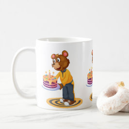 Caneca De Café Surpresa do Urso de Aniversário