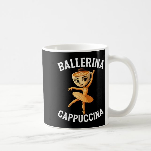 Caneca De Café Surreal italiano Brainrot Memória Ballerina Cappuc (Direita)