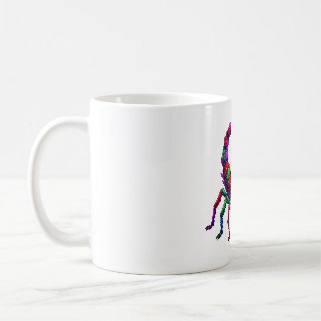 Caneca De Café Surto de Escorpião Neon (Esquerda)