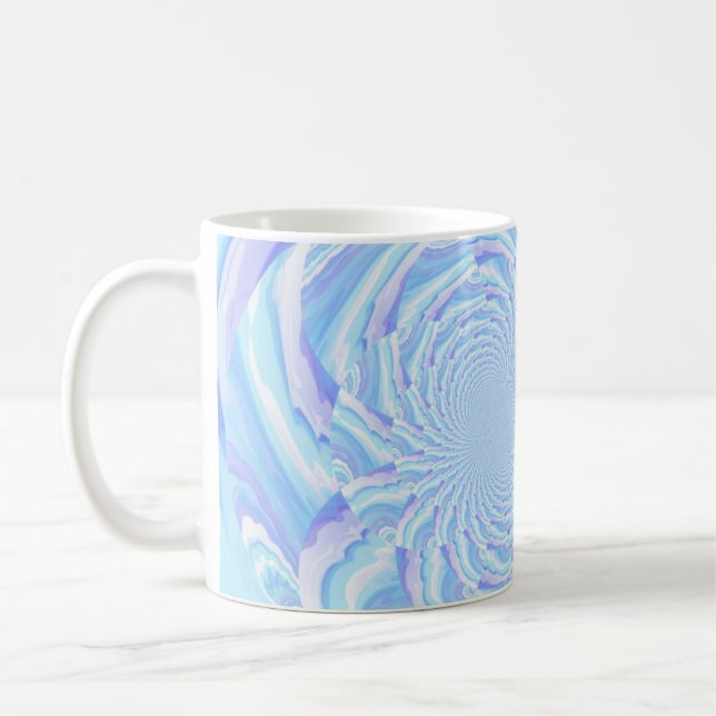 Caneca De Café Surto de Ondas Pastel (Esquerda)