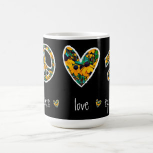 Caneca De Café Susan de olhos negros para a paz e igualdade de am