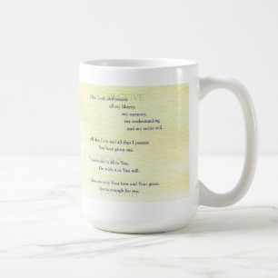 Caneca De Café Suscipe (oração de St Ignatius)