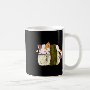 Caneca De Café Sushi Cat Kawaii Anime Neko Japonês