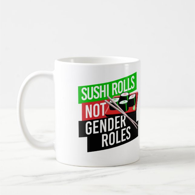 Caneca De Café Sushi não cumpre papéis de gênero (Esquerda)