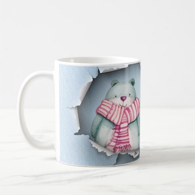 Caneca De Café Süße Wintertasse 3D (Esquerda)
