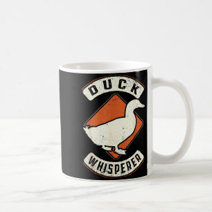 Caneca De Café Sussurrador de Pato Vintage Clic Retro Amor Animal