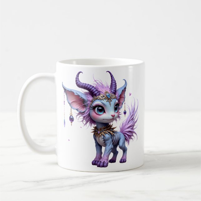 Caneca De Café Sussurro de Lilás – Guardião da Floresta Encantada (Esquerda)