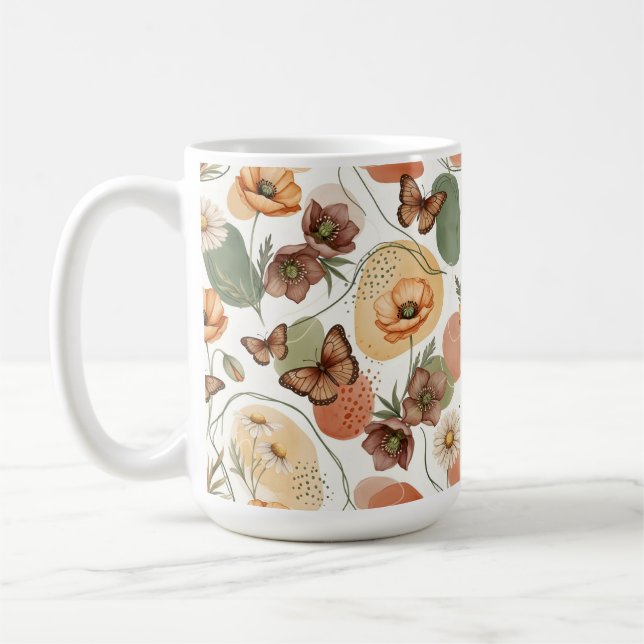 Caneca De Café Sussurros de borboletas na Terra (Esquerda)
