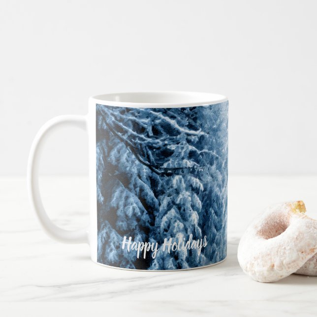 Caneca De Café Sussurros de inverno (Com Donut)
