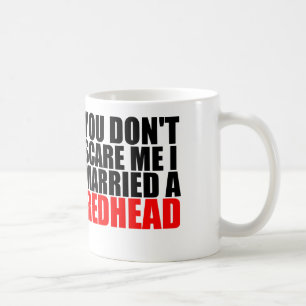 Caneca De Café susto mim eu casei um redhead