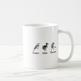 Caneca De Café Sutil Animal, Flicker Dodo Titmouse