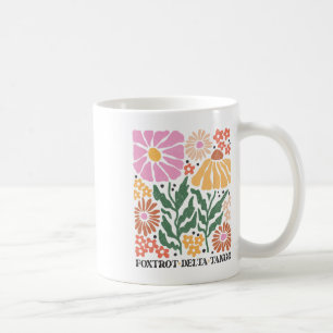 Caneca De Café Sutil Camiseta Floral Boho Anti-Trump, Não É Meu P