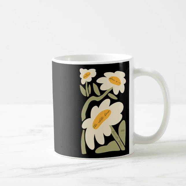 Caneca De Café Sutil Flor Kamala Harris Boho Floral 1 (Direita)