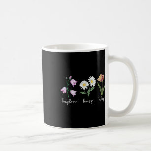 Caneca De Café Sutil Floral Anti Trump Dedaleira Tulipa Flor Marg