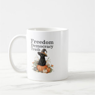 Caneca De Café Sutil Resistir Trump Liberdade Democracia Verdade