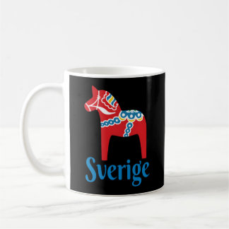 Caneca De Café Sverige Suecia sueca Dala Horse Dalecarlian Hors