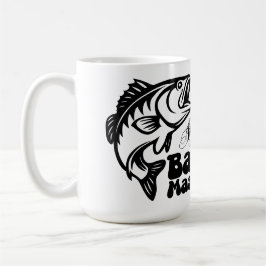 Caneca De Café SVG Mestre da pesca de baixo personalizado
