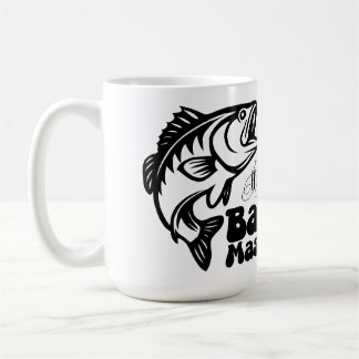 Caneca De Café SVG Mestre da pesca de baixo personalizado