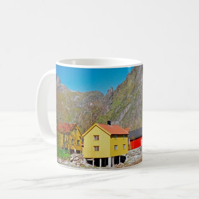 Caneca De Café Svolvaer, Noruega (Frente Esquerda)