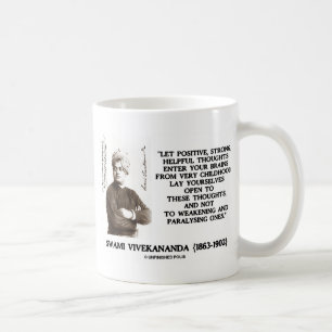 Caneca De Café Swami Vivekananda: Fortes Pensamentos Úteis Posit