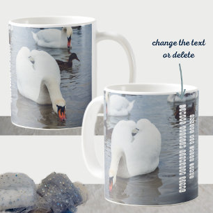 Caneca De Café Swan branco