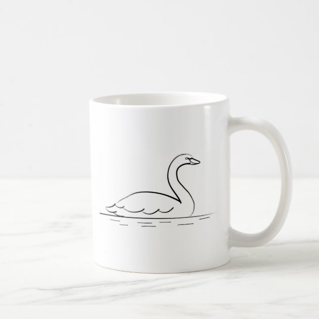 Caneca De Café Swan Nadado (Direita)
