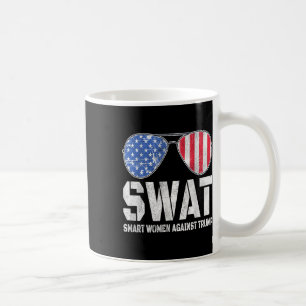 Caneca De Café Swat Smart Women Contra Trump Engraçado Anti-Trump