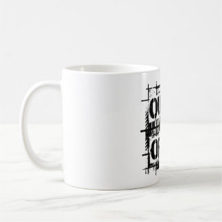 Caneca De Café Sweat de Tipografia Industrial Brutalista Fora de 