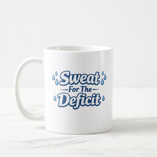 Caneca De Café Sweat For The Deficit (Esquerda)