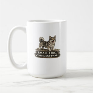 Caneca De Café Swedish Vallhund – Software Viking Cão Pequeno