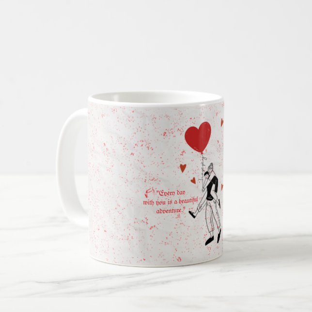 Caneca De Café Sweet Adventure Love (Frente Esquerda)