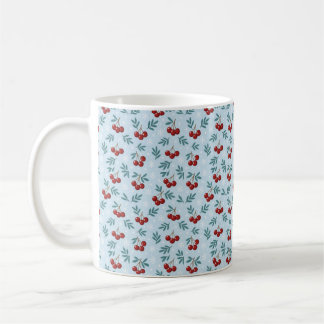 Caneca De Café ❄️ Sweet Cherry Snowfall Collection