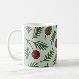 Caneca De Café 🌿 Sweet Cherry Woodland Holiday Collection