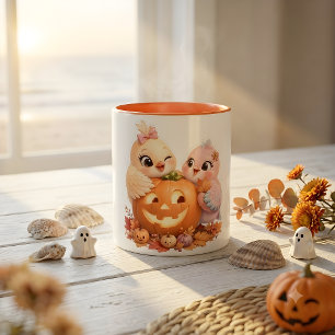Caneca de Café Sweet Halloween Birds