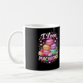 Caneca De Café Sweet Love Macarons