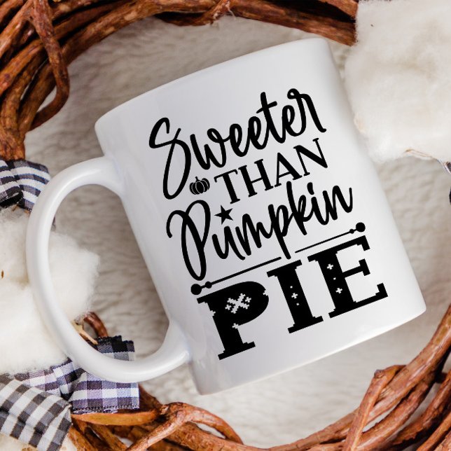Caneca De Café Sweeter Thumpkin Pie Fall (Criador carregado)