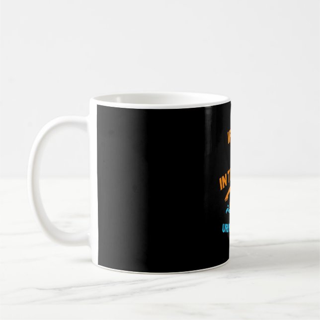 Caneca De Café Swimmer Pee Na Piscina (Esquerda)