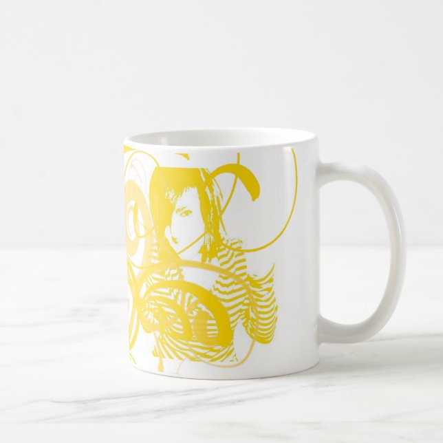 Caneca De Café swirly menina (Direita)