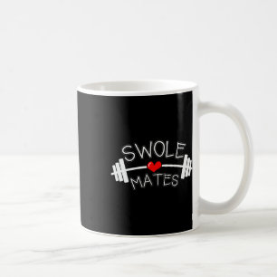 Caneca De Café Swole Mates Correspondentes Casais Workout Gym Par