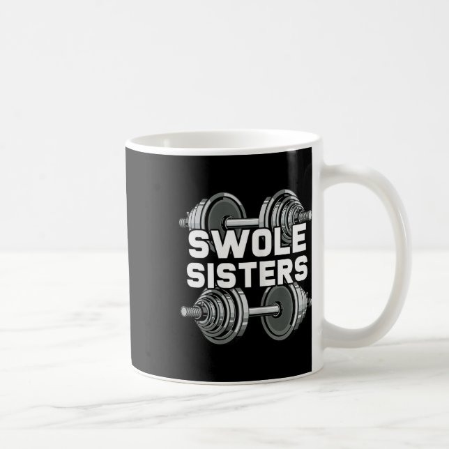 Caneca De Café Swole Sisters Powerinclusive Gym Workout Swole Gai (Direita)