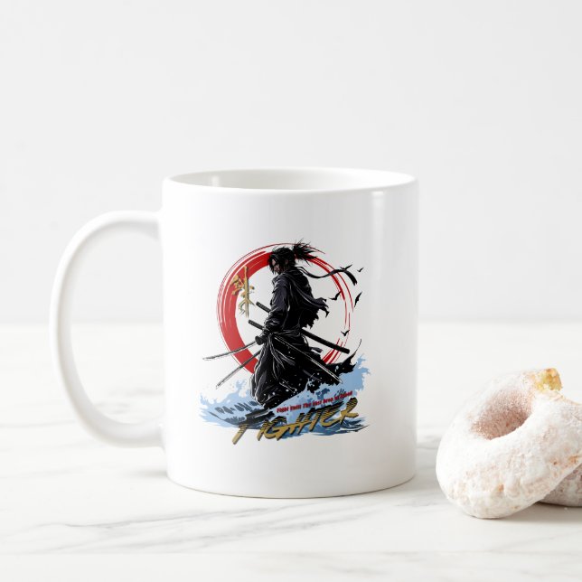 Caneca De Café Swordfighter | 11# Classic Mug (Com Donut)
