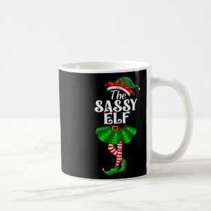 Caneca De Café Sy Elf Xmas Engraçada Família de Natal Vinculando