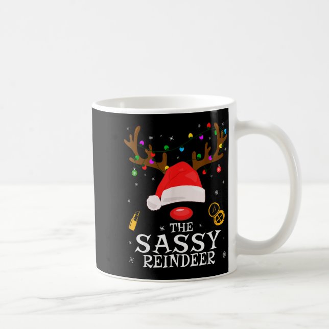 Caneca De Café Sy Reindeer Family Matching Christmas Sy Women Gir (Direita)
